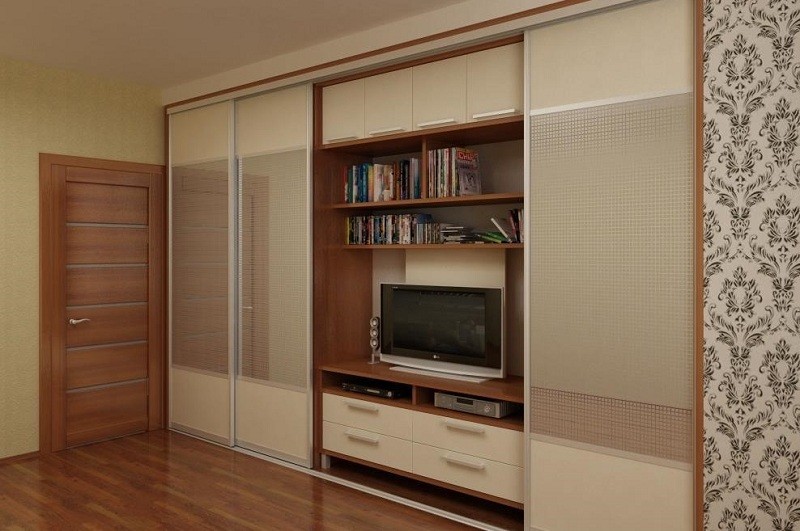 Шкаф-купе с модулем под телевизор в магазине Kult Mebeli
