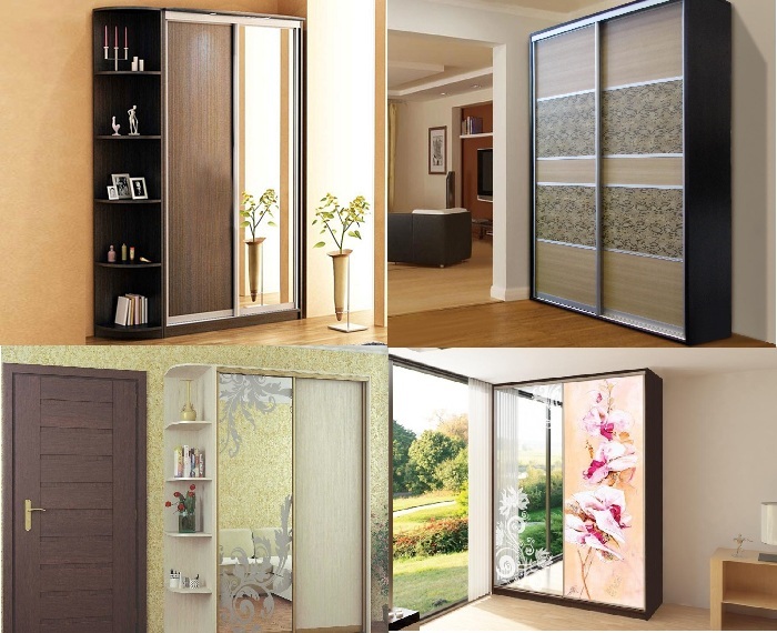 Шафи купе з комбінованими фасадами в Культ меблів