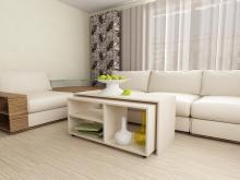 Прямоугольный журнальный стол с полками Green СЖ - 19