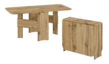 Прямоугольный раскладной журнальный стол Пехотин Квадро (дуб тахо)