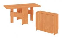 Прямоугольный раскладной журнальный стол Пехотин Квадро (ольха)