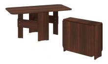 Прямоугольный раскладной журнальный стол Пехотин Квадро (орех темный)