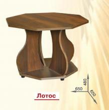 Фигурный журнальный стол Пехотин Лотос ДСП