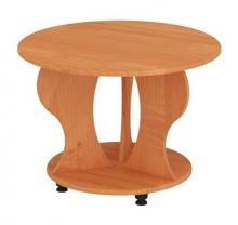 Круглый журнальный столик Пехотин Пион МДФ (ольха)