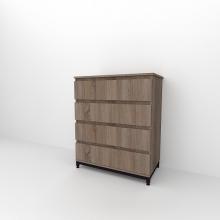 Комод FN Лофт КЛ - 100 (основа - крашенный черный металл)