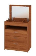 Комод маленький с зеркалом  Пехотин Трюмо - 4 (орех лесной)