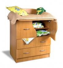 Дитячий комод з дверцятами Тиса Дитячий Класик (1 поличка за дверцятами)