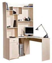 Кутовий комп'ютерний стіл з надбудовою Green Fashion ФК - 116