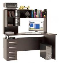 Кутовий комп'ютерний стіл з надставкою Green Fashion ФК - 201