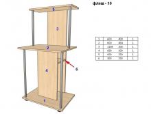 Мини компьютерный стол Ника Флеш - 10