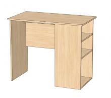 Письменный стол белого цвета Ника Флеш - 43 (размеры)