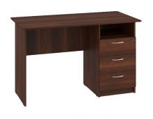 Письменный стол с одной тумбой Пехотин Буклет (орех темный)