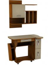 Стол письменный с полками и ящичком Тиса Универсал СУ-3К / ПУ-5