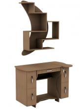 Стол письменный с полками и ящиком Тиса Универсал СУ-4 /ПУ-18