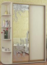 Узкий шкаф купе в прихожую Феникс Люкс 1100/60 (с угловой консолью в прихожую)