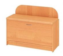 Тумба для обуви с сидушкой Пехотин Б - 1 (ольха и рыжий)