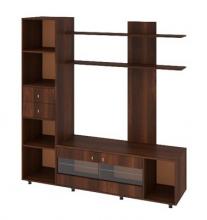 Тумба под ТВ Пехотин Мальта (орех темный)