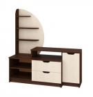 Тумба под ТВ Пехотин Шератон (орех темный и дуб молочный)